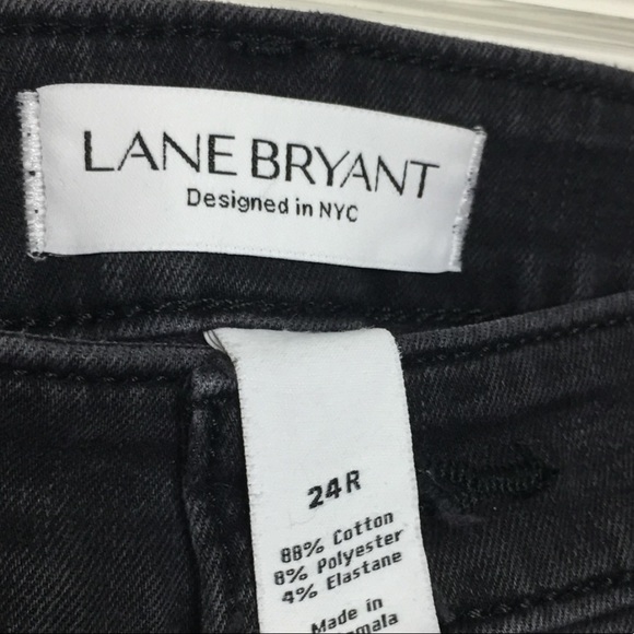 Lane Bryant Super Stretch Skinny Jeans 24 Black - Picture 3 of 6